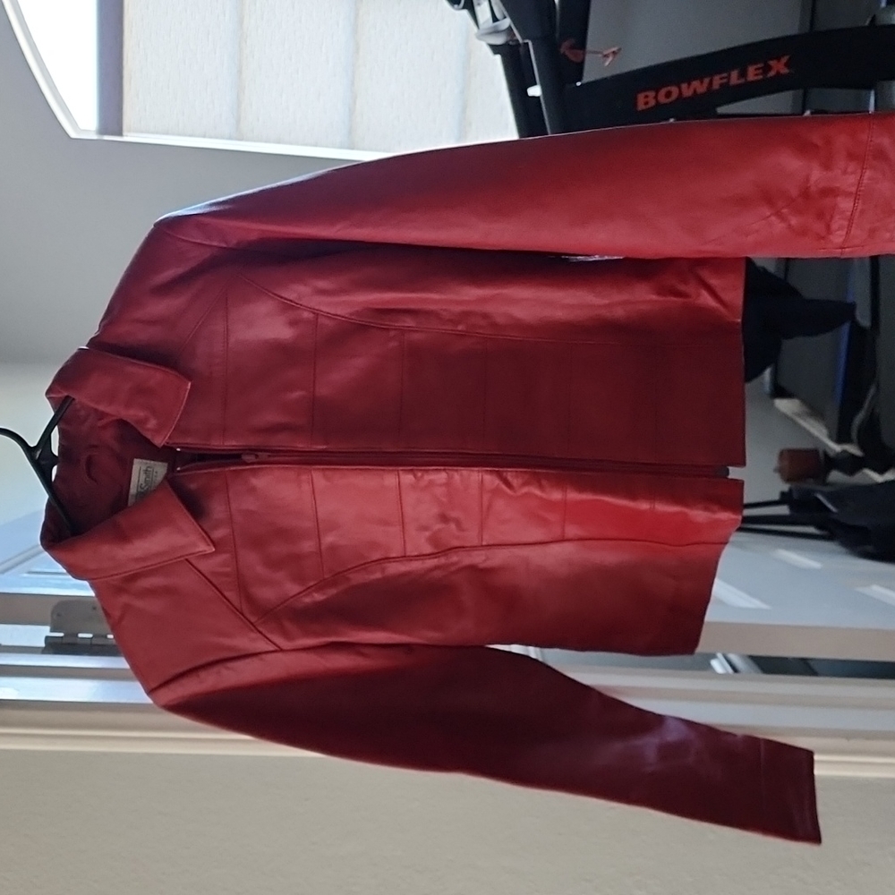 Willi Smith Red Leather Jacket